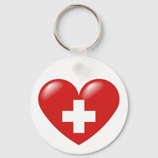 Schweizer Herz - Schweizer Herz - Coeur suisse Schlüsselanhänger