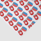 Schweizer Kanton Tessin Offizielle Wappen Seidenpapier (Ausschnitt)