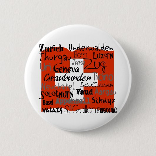 Schweizer Kantonstaste Button (Vorderseite)