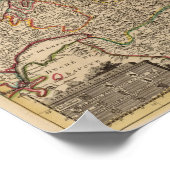 Schweizer Karte Poster (Ecke)