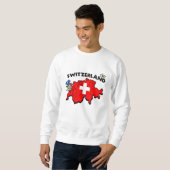 Schweizer Karten-Sweatshirt Sweatshirt (Vorne ganz)