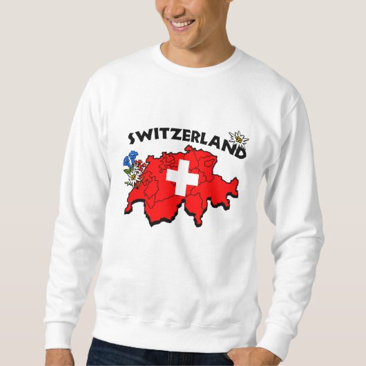 Schweizer Karten-Sweatshirt Sweatshirt (Vorderseite)