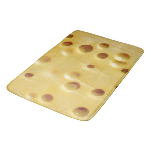 Schweizer Käse Badematte (Schrägansicht)
