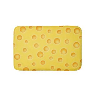 Schweizer Käse Cheezy Beschaffenheits-Muster Badematte