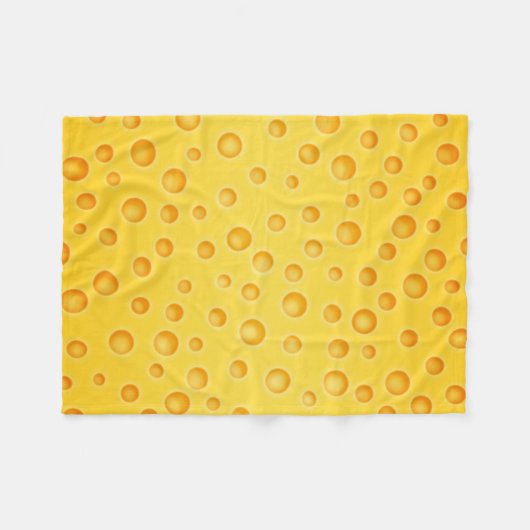 Schweizer Käse Cheezy Beschaffenheits-Muster Fleecedecke (Vorderseite (Horizontal))