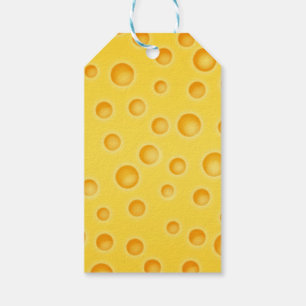 Schweizer Käse Cheezy Beschaffenheits-Muster Geschenkanhänger