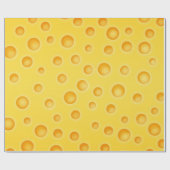 Schweizer Käse Cheezy Beschaffenheits-Muster Geschenkpapier (Flach)