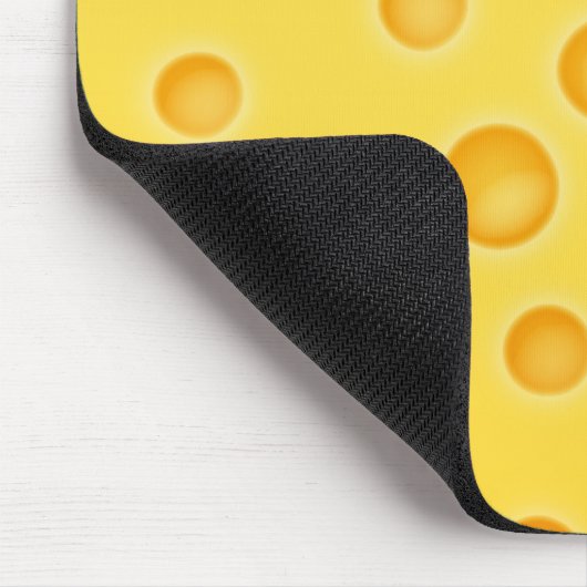Schweizer Käse Cheezy Beschaffenheits-Muster Mousepad (Ecke)