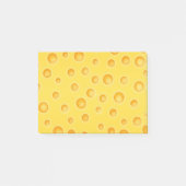 Schweizer Käse Cheezy Beschaffenheits-Muster Post-it Klebezettel (Vorderseite)