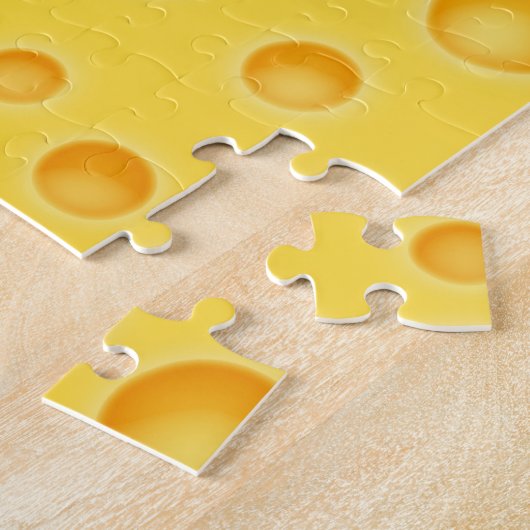 Schweizer Käse Cheezy Beschaffenheits-Muster Puzzle (Seite)