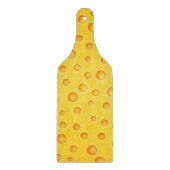 Schweizer Käse Cheezy Beschaffenheits-Muster Schneidebrett (Vorderseite)
