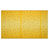 Schweizer Käse Cheezy Beschaffenheits-Muster Stoff (Fat Quarter (45,7 x 55,9 cm))