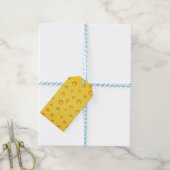 Schweizer Käse Cheezy Texturmuster Geschenkanhänger (Mit Garn)