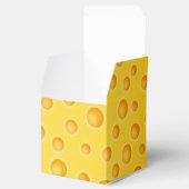 Schweizer Käse Cheezy Texturmuster Geschenkschachtel (Geöffnet)