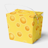Schweizer Käse Cheezy Texturmuster Geschenkschachtel (Rückseite)