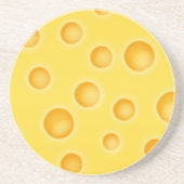 Schweizer Käse Cheezy Texturmuster Getränkeuntersetzer (Vorne)