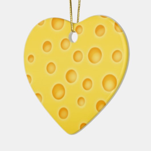 Schweizer Käse Cheezy Texturmuster Keramikornament (Links)