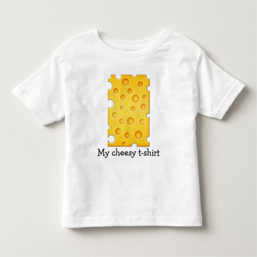 Schweizer Käse Cheezy Texturmuster Kleinkind T-shirt (Vorderseite)