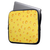 Schweizer Käse Cheezy Texturmuster Laptopschutzhülle (Vorderseite Links)