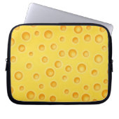 Schweizer Käse Cheezy Texturmuster Laptopschutzhülle (Vorderseite)