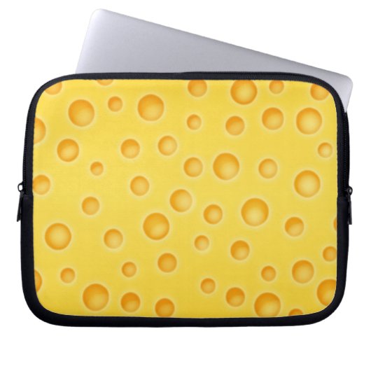 Schweizer Käse Cheezy Texturmuster Laptopschutzhülle (Vorderseite)