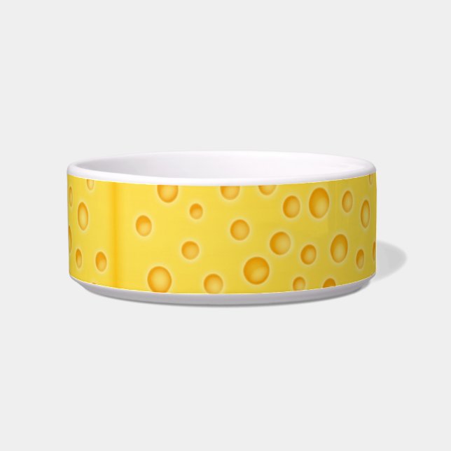 Schweizer Käse Cheezy Texturmuster Napf (Rechts)