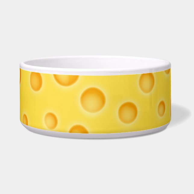 Schweizer Käse Cheezy Texturmuster Napf (Vorderseite)