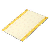 Schweizer Käse Cheezy Texturmuster Notizblock (angewinkelt)