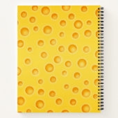 Schweizer Käse Cheezy Texturmuster Notizblock (Rückseite)