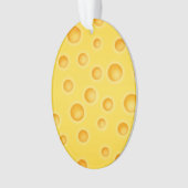 Schweizer Käse Cheezy Texturmuster Ornament (Vorderseite)