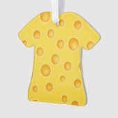 Schweizer Käse Cheezy Texturmuster Ornament (Vorderseite)