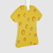 Schweizer Käse Cheezy Texturmuster Ornament (Vorderseite)