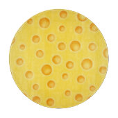 Schweizer Käse Cheezy Texturmuster Schneidebrett (Vorderseite)