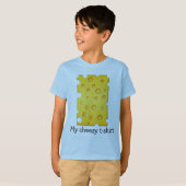 Schweizer Käse Cheezy Texturmuster T-Shirt (Vorne ganz)