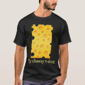 Schweizer Käse Cheezy Texturmuster T-Shirt (Vorderseite)