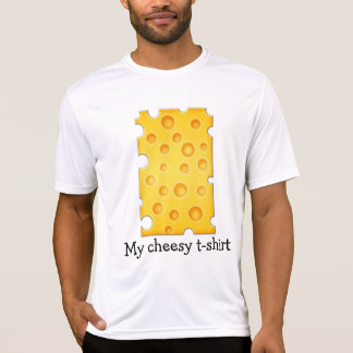 Schweizer Käse Cheezy Texturmuster T-Shirt