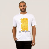Schweizer Käse Cheezy Texturmuster T-Shirt (Vorne ganz)