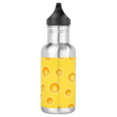 Schweizer Käse Cheezy Texturmuster Trinkflasche (Rechts)