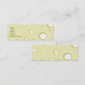 Schweizer Käse - dünn Mini Visitenkarte (Vorne/Hinten)