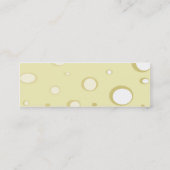 Schweizer Käse - dünn Mini Visitenkarte (Rückseite)