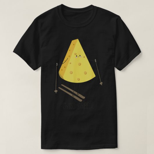 Schweizer Käse Funny Swiss Cheese T-Shirt (Design vorne)