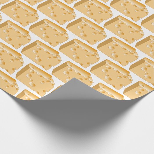 Schweizer Käse Geschenkpapier (Ecke)