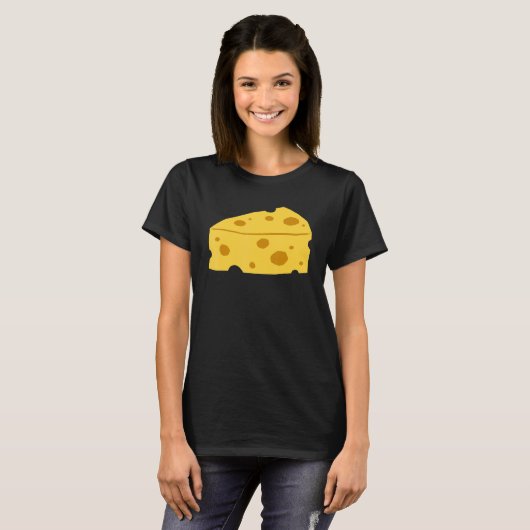 Schweizer Käse I Liebe Käse Gouda Cheddar Mozzare T-Shirt (Vorne ganz)