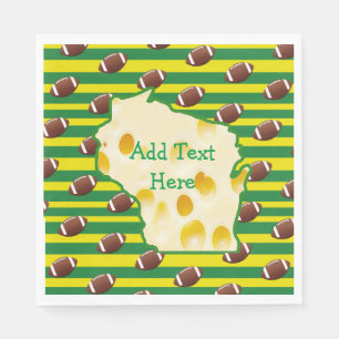 Schweizer Käse-Kopf-Wisconsin-Party-Servietten Serviette