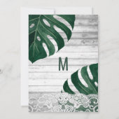 Schweizer Käse Leaf String Lights Lace Brunch Bubb Einladung (Rückseite)