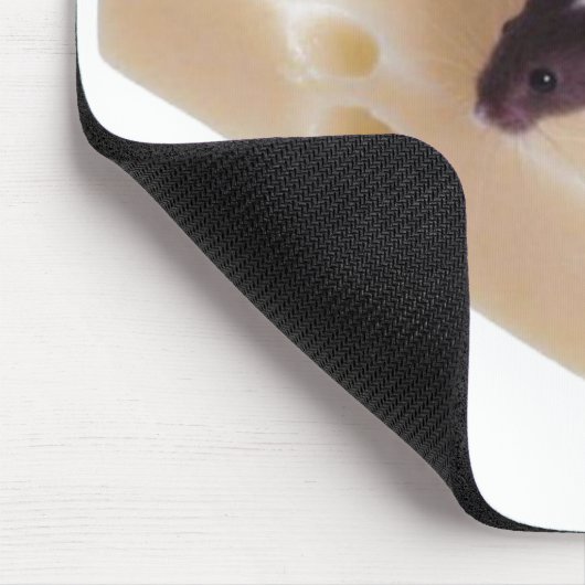Schweizer Käse-Maus Mousepad (Ecke)