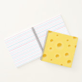 Schweizer Käse mit Hübschem Gelbkäse Notizblock (Innenseite)