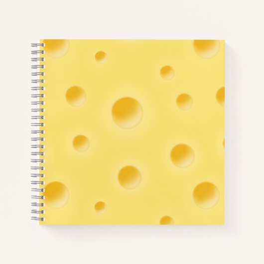Schweizer Käse mit Hübschem Gelbkäse Notizblock (Vorderseite)