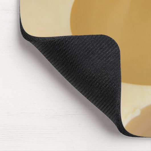 SCHWEIZER KÄSE OBERFLÄCHENTEXTURE CREME CIRCLES HO MOUSEPAD (Ecke)