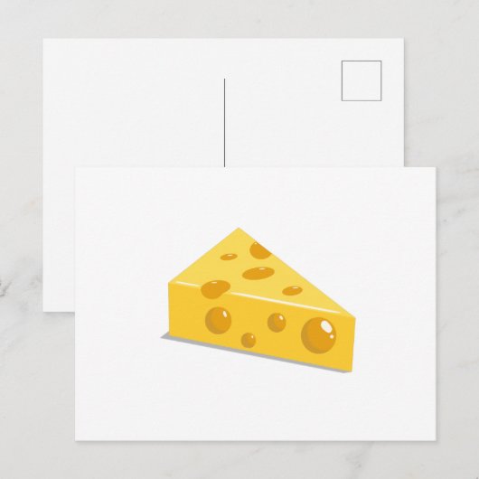 Schweizer Käse Postkarte (Vorne/Hinten)